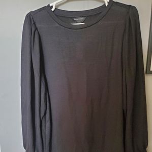 Banana Republic Long, Puffy, Ruched Sleeve Blouse
